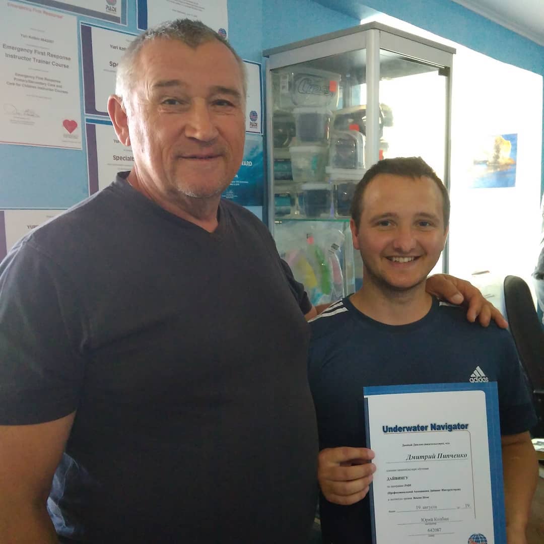 Поздравляем Дмитрия Пипченко с успешным прохождением специализации UWN (подводный навигатор)